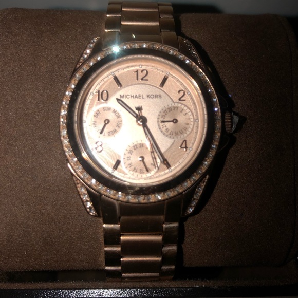 Michael Kors Blair Rose Gold Ladies Watch W/Box main image 0
